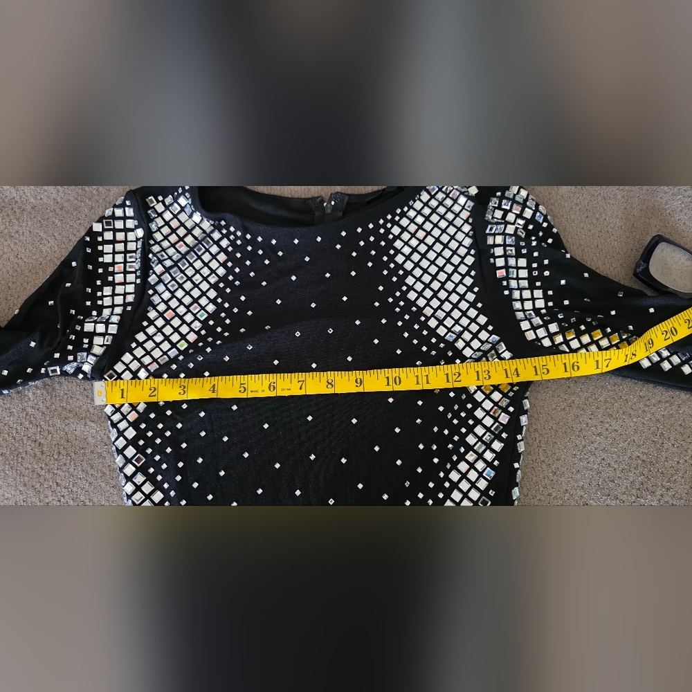 Symphony Black Mini Dress - Picture 10 of 11